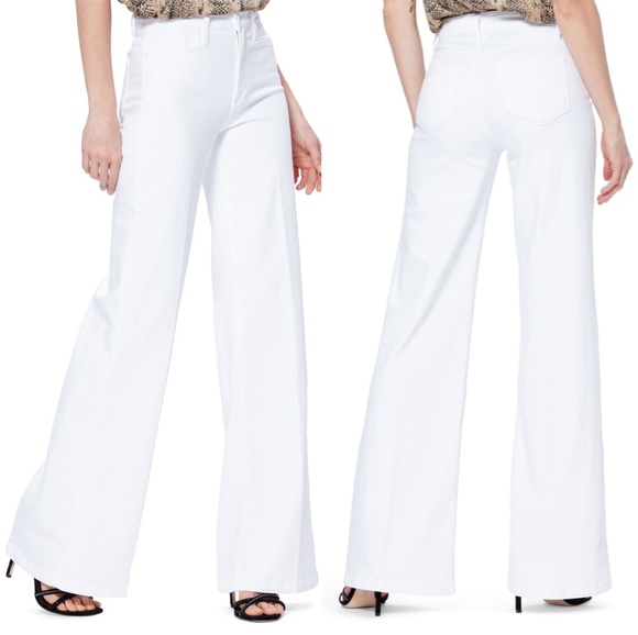Vince Denim - Vince White Wide Leg High Rise Jeans